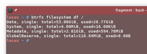 Утилита btrfs